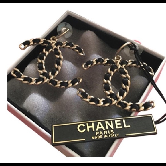Chanel CC XL Chain Dangle Earrings - Picture 5 of 8